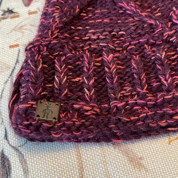 Smartwool | Wool Blend Knit Beanie / Hat | Winter | Pink & Dark Purple | OS - Picture 2 of 4
